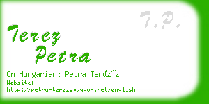 terez petra business card